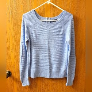 American Eagle Outfitters Women's Blue Sweater with Zipper Size Medium